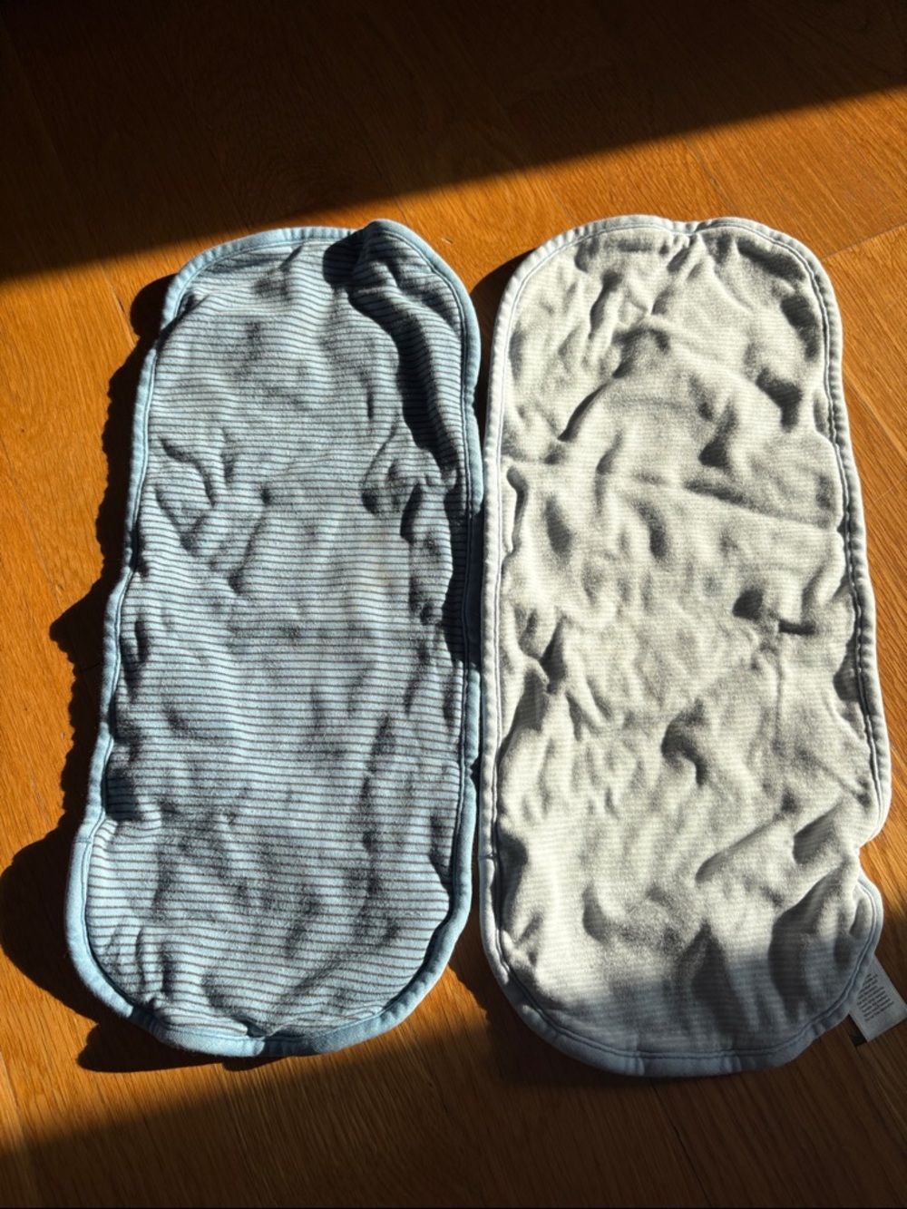 Carter's Baby Bib Burp Cloths in Blue and Gray